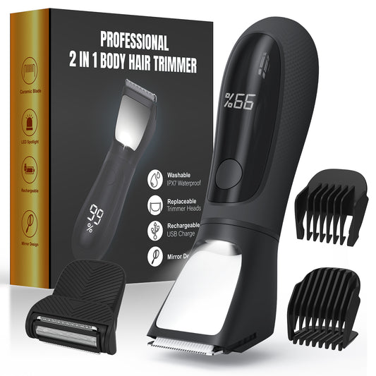 TMQ-513 Two-in-One Bikini Trimmer, IPX7 Waterproof