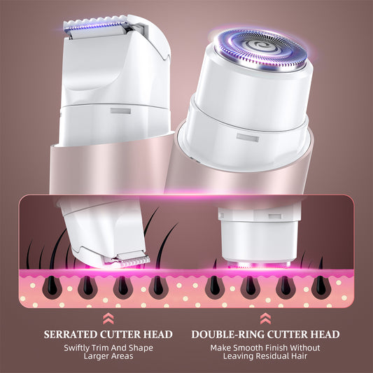 FB007 Double-Headed Facial and Bikini Area Hair Trimmer