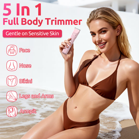 L6D Digital Display 5-in-1 Bikini Trimmer, IPX7 Waterproof